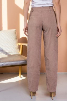 Брюки Вельвет бежевый-foto3