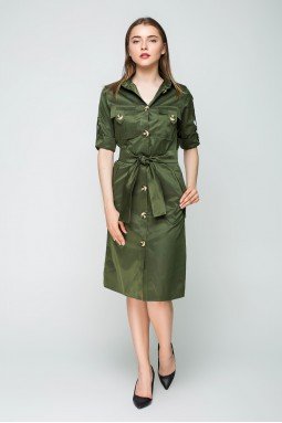 Платье Сафари хаки-foto2
