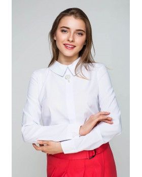 Блуза Брошка біла