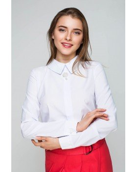 Блуза Брошка біла